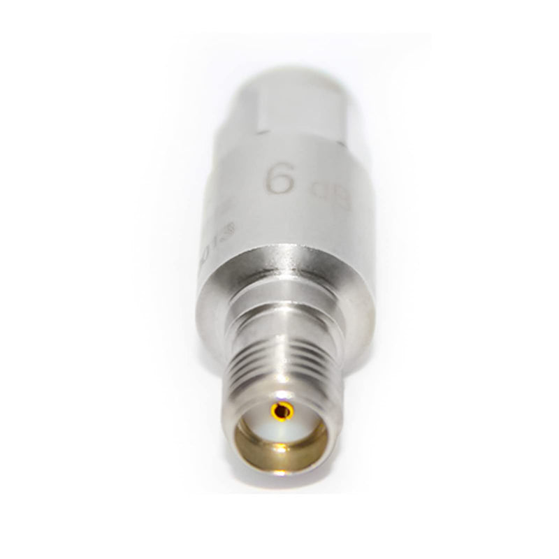 2PCS RF Coaxial Attenuator 8GHz 6dB 2W 50Ohm SMA Male to SMA Female Fixed Attenuator 2W 8G 6dB