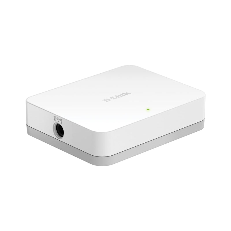 D-Link 5 Port Gigabit Ethernet Unmanaged Network Switch, Plug and Play, Ethernet Splitter, Fanless, Traffic Optimization, Unmanaged (DGS-1005A)