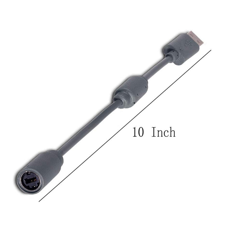 3Pcs Black for USB Breakaway PC Cable Cord Adapter Converter for Xbox 360 Controller Xbox 360 Cables