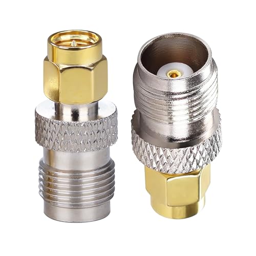 TUOLNK SMA Male to TNC Female Coaxial for Antenna Router SMA Male to TNC Female Coaxial Adapter 2pcs Pack of 2 SMA male to TNC female