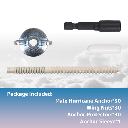 1/4"-20 x 2-1/4"Hurricane Anchor Kit-Hurricane Shutter Hardware Kit(30sets)