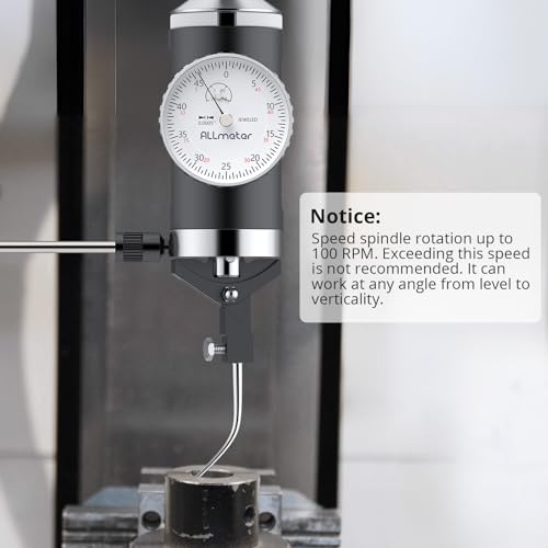 Coaxial Indicator, 0-0.15in, 0.0005in Resolution, 6 Feelers, 3/8in Shank