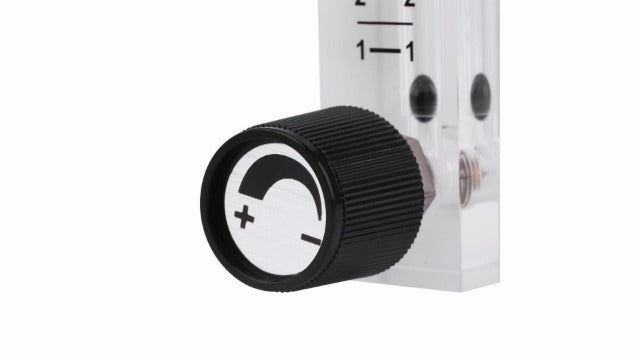 Gas Flow Meter 1-10LPM with Oxygen Air Gas Control Valve for Detecting Oxygen Flow or Other Gas Control Oxygen Flow Control