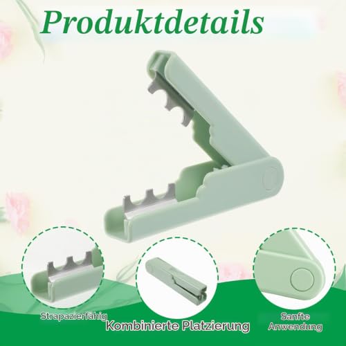 Pack of 2 Rose Thorn Remover Tool for Removal, Efficient Rose Cutting, Florist Supplies, Accessories Tools for Burr Removal for Garden, Florists, Gardening, Flower Arrangements (Green, White)