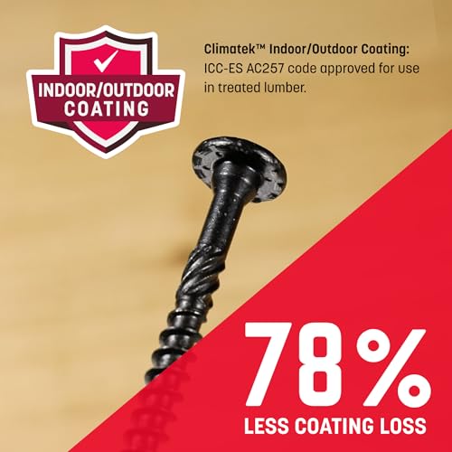 GRK Fasteners RSS™ 5/16 x 6 Rugged Structural Screws, Black, 25 PCS 5/16" x 6"