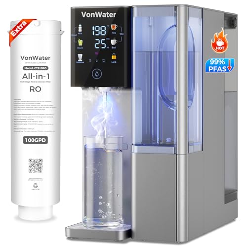 CT100-RO Replacement Filter | 𝐑𝐞𝐯𝐞𝐫𝐬𝐞 𝐎𝐬𝐦𝐨𝐬𝐢𝐬 RO Filter Cartridge for CT910/C5/CT910G Series | 100GPD 12-24 Months | NSF/ANSI372,42,58, Reduce TDS PFAS (CT100-RO) RO-3.25 x 3.25 x 12.6 inch