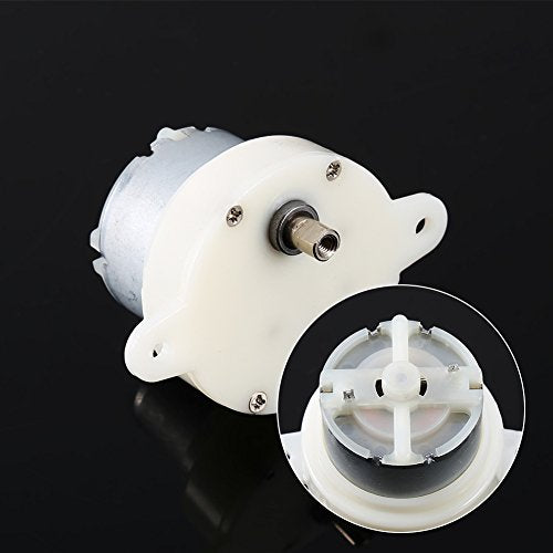 FTVOGUE High Torque 12V DC Motor Slow Electric Motor Gear 3RPM 4mm Shaft Diameter Micro Motor