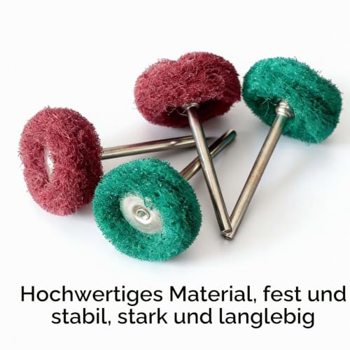 Pack of 40 Sanding Discs Polishing Sanding Disc, 25 mm Diameter with 3 mm Shaft for Dremel, for Rotary Tools and Cordless Screwdrivers, Industrial Material Sanding Attachments in 4 Grits (40 Pieces) 40 pieces.