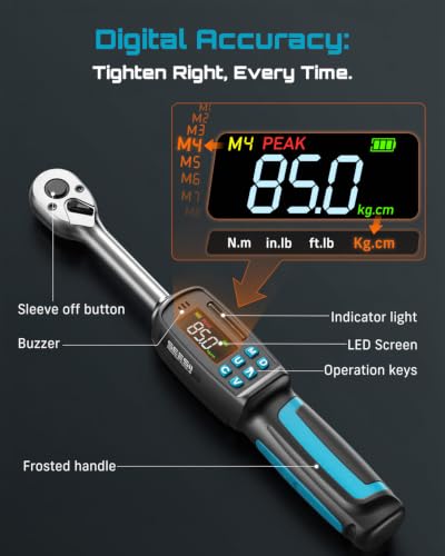 Seesii Digital Torque Wrench 3/8" Drive (2.95-99.6 ft.lbs / 4-135 N.m)