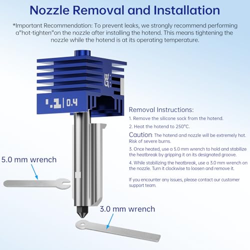 BIQU 2PCS Panda Juicer 0.4mm Hardened Steel Hotend Kit, for Bambu-Lab 2*SF-A+3*Silicone Socks