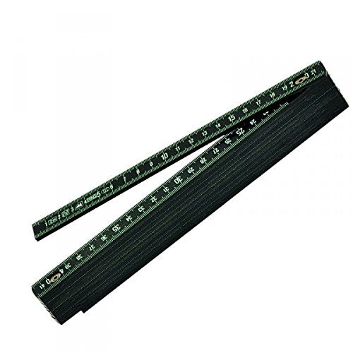 Metrica 18030 Fiberglass folding rule 2m black Single