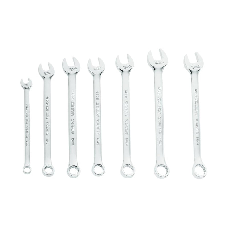 Klein Tools 68500 Combination Wrench Set, Metric, 7-Piece