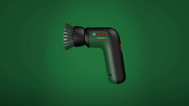 Bosch Electric Cleaning Brush UniversalBrush (3.6 V Integrated Battery, 1 Micro-USB Cable and 4 Cleaning attachments Included, in Carton Packaging)