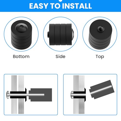 SDTC Tech 250pcs Black Pop Rivets Assortment Kit