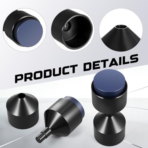 Kingdder 2 Pcs Flange Two Hole Pins with Magnetic 3/4" to 1-15/16" Two Hole Alignment Pins Threadless Design for Quick Installation and Removal CNC Precision Manufacturing