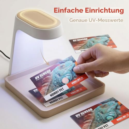 UVB Quick Test Sensor, Reusable Crawl Pet UV Test Card, Quick Detection, UVC UV Test Card, Test Strip Cards Light for Reptile UV Tests, Reptile Bulb/Light/Lamp