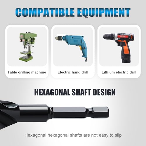 1" x 24" Auger Drill Bit for Soft and Hard Wood,Hex Shank 1 in 24"