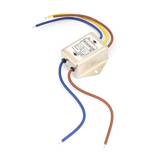 EMI Mains Filter 230V, CW1B-10A-L(040) Single-Phase Filter for 115V/250V, 10A, 50/60Hz - Effective Protection Against Electromagnetic Interference CW1B-10A-L(040)