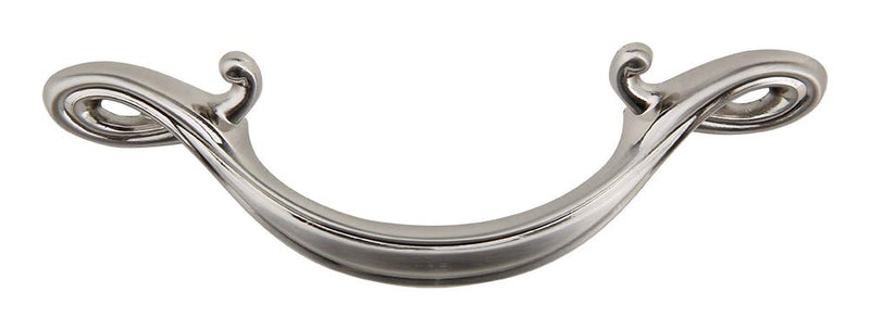 Silverline 10 Pack Cabinet Curved Arch Handle - Satin Nickel, 4" (102mm) Hole Centers Drawer Pull Kitchen Furniture Dresser Cupboard Hardware