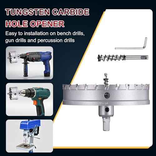 Tungsten Carbide Tipped Hole Saw 5-7/8 Inch 150mm Hole Cutter 5-7/8 Inch (150mm)