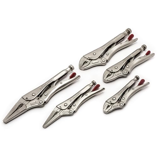 Crescent 5 Piece Curved & Long Nose Locking Plier Set | CLP5SETN-08 New