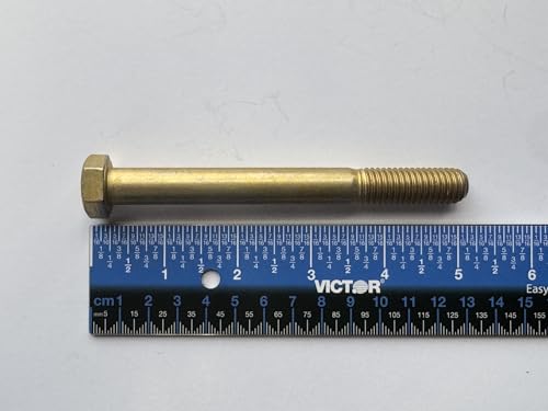 1/2-13 x 4.75 Made in USA Grade 8 Hex Cap Head Bolt (Pack of 10) – Aerospace Military Spec Fasteners – Zinc Chromate Steel UNC 2A