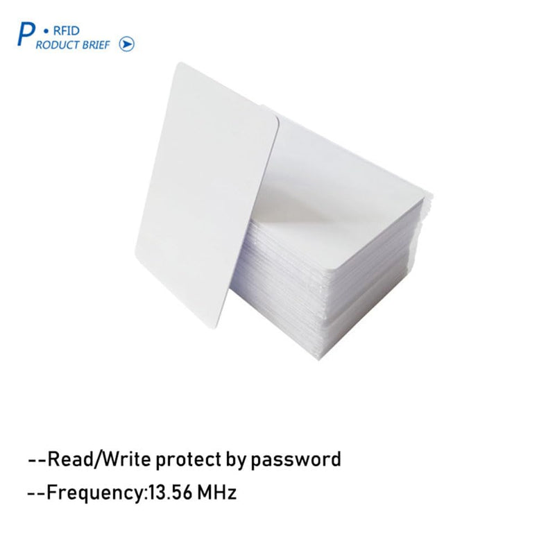 Meikuler 13.56MHz Cards, RFID Smart Card / M1 Card, ISO14443A Printable Blank RFID PVC Cards for Access Control, Hotel Key cads, etc (100) 100