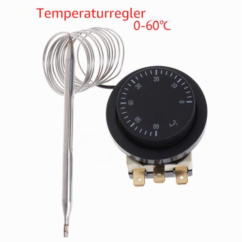 GUMEI 250V / 380V 16A 0-60°C Temperature Control Switch Capillary Thermostat Controlled