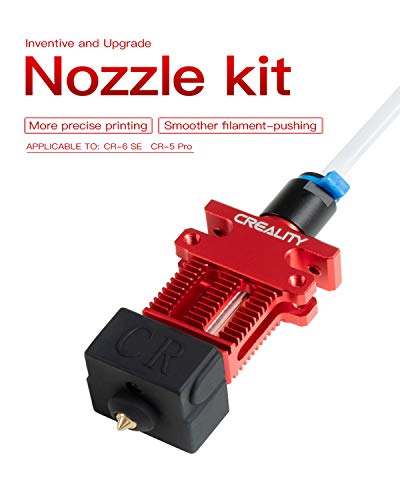Creality CR-6 SE 3D Printer Parts Hotend Kit, Aluminium Alloy Extruder Hotend Nozzle Kit, with Teflon Tube, MK Nozzle, Heat Block and Silicone Sock for 3D Printer CR-6 SE/CR-6 MAX/CR-5 Pro