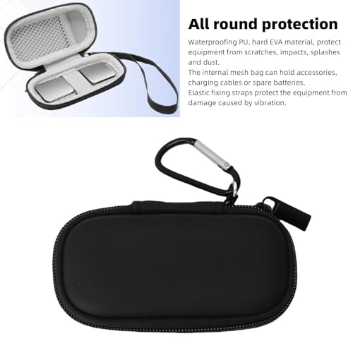 Denash Hard Shell Carry Case for Kardia Mobile ECG for Kardiamobile 6L ECG, Waterproof PU EVA All Round Protection Travel Suitcase with Strap