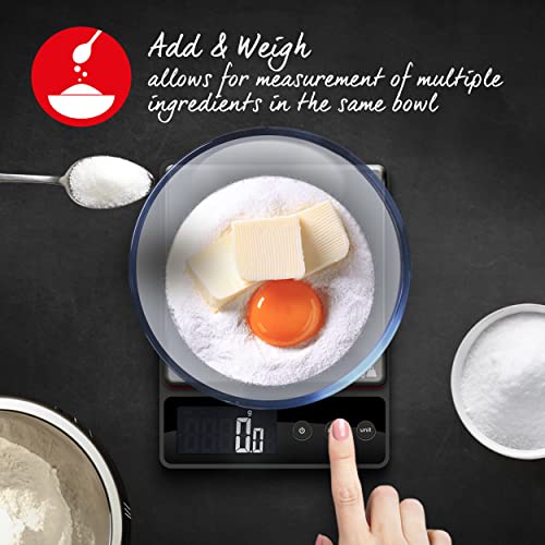 Heston Blumenthal Precision by Salter Digital Kitchen Scales - Square Compact Cooking Scale, Waterproof Platform, Weigh Food, Coffee & Liquids, Measure In 0.5g Increments, Slim Design, Stainless Steel Compact Precision Scale