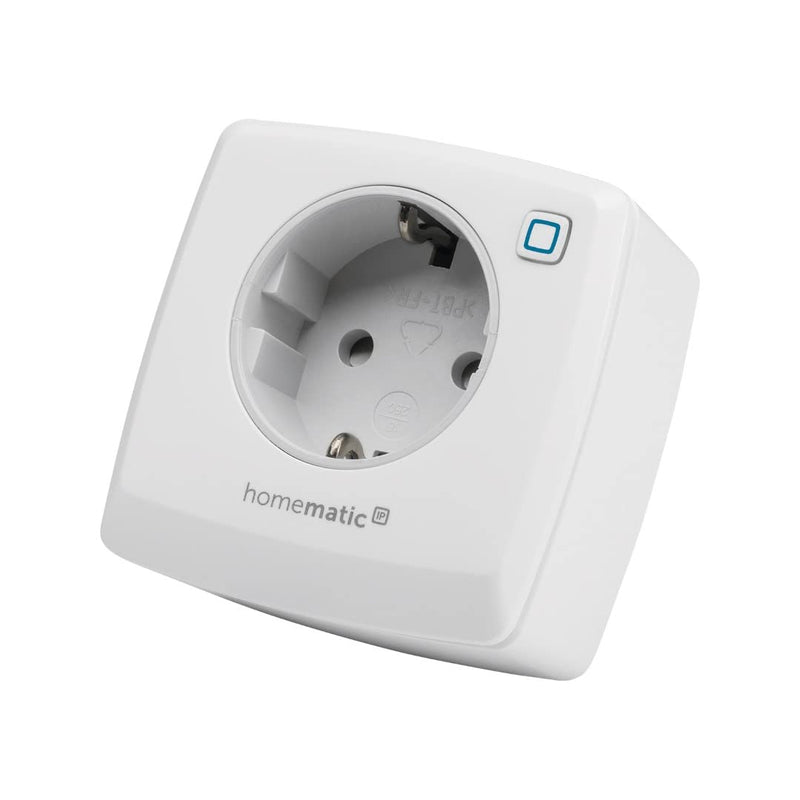 Homematic IP Smart Home Switch Socket, Digital Adapter Plug Controls Lights or Electrical Devices via the App, Alexa & Google Assistant, Energy Saving, 157338A0 | Smart Home, digital adapter plug controls lights, electrical devices via app, Alexa & Goo...