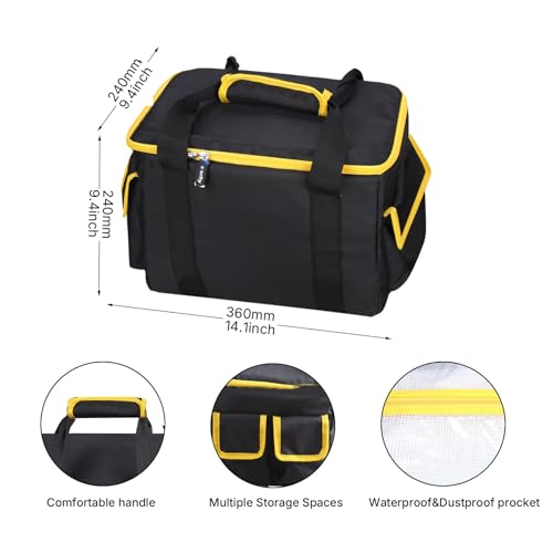 Carry Bag for DEWALT 20V MAX 6-1/2-Inch Circular Saw, Black&Yellow