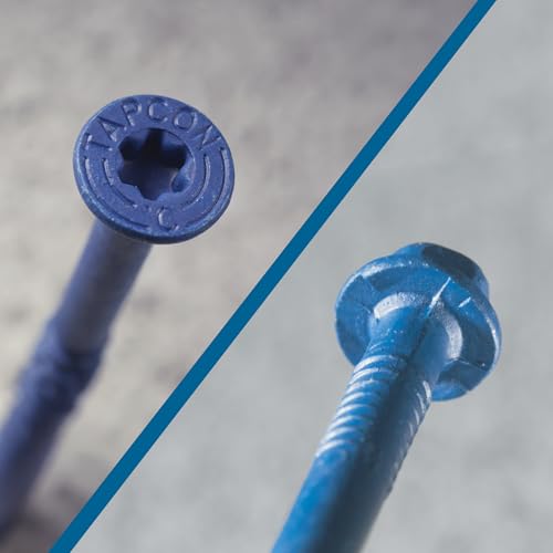 Tapcon 3/16 x 2-1/4" Star Head Blue Climaseal™ Concrete Screws, 225 PCS 3/16" x 2-1/4" 225.0