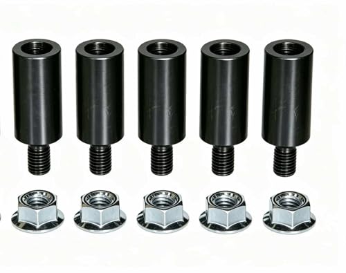 WTK0006 Nitrided 10 Pack Steel 2”(50mm) Height ,5/8 Bottom Diameter, 1" Top Diameter, Multi-Purpose Threaded Riser/Stops,Locator Pin Set for 5/8”(16mm) Hole Welding Tables