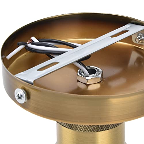 Ejoyous E26 E27 Lamp Holder, Vintage Ceiling Light Lamp Holder Retro Light Bulb Holder E27 Base for Kitchen Bedroom Living Room DIY Accessories (Golden Old Colour) Golden old colour