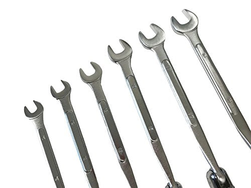 Flex Socket (6pc) 6 Point Wrench Set With Flexible Heads and Open Ends