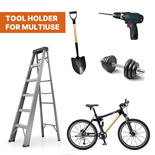 FLEXI RODS 2 Heavy-Duty Tool Hangers + 2 Chainsaw Wrenches – Organize & Maintain Trimmers, Saws & Garden Gear