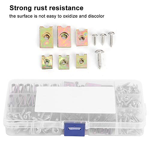 A2731 U Clip Screw Kit, 200Pcs M3-M5 Trim Fastener