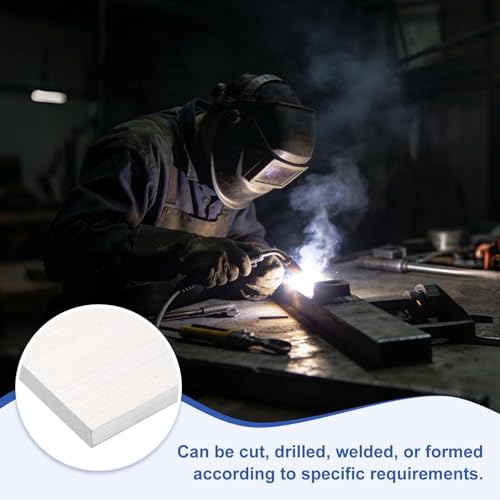 uxcell Square Aluminum Flat Bar, 0.39" Thickness 4" Width 10" Length Square 6061 Aluminum Bar Flat Plate with Gloves 10 x 100 x 254mm T6511 Solid New Mill Stock 0.39" x 4" x 10"/10 x 100 x 254mm 1