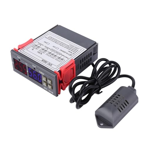 Digital Temperature Humidity Controller Thermostat Hygrometer 110V-240V for Home Greenhouse and Climate Control 110~240VAC