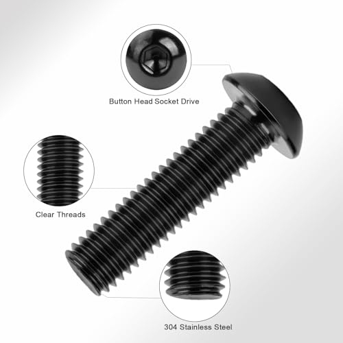 M10x25mm Button Head Socket Cap Screws Bolts 50pcs HS/JXLS-04 M10x25mm