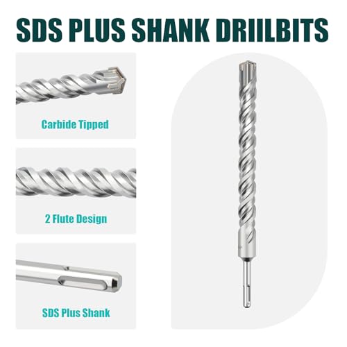 1-1/8" x 23.6" (28x600mm) SDS Plus Rotary Hammer Drill Bit for Concrete 1-1/8 inch （ 28mm ) Length : 600mm / 23.6 inch