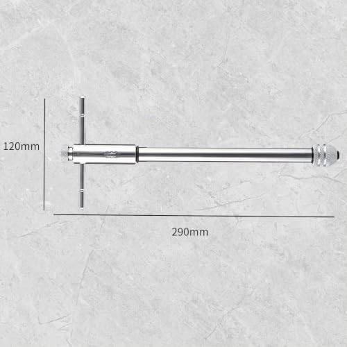 Tap Ratchet, Tap Holder, Adjustable Tap Wrench, Extra Long Style for Metric Taps M5-M12