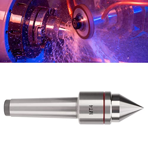 MT4 Live Center, 4MT 60 Degree Morse Taper Live Tailstock Center Triple Ball Bearing Turning Rolling Center for CNC lathe high speed precise machining
