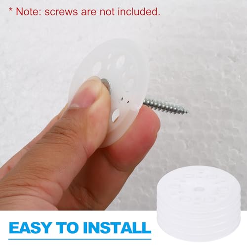 PATIKIL 45mm Plastic Washers, 800pcs Plastic Insulation Washers 800