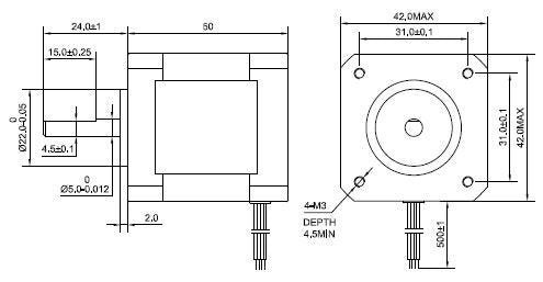 STEPPERONLINE High Torque Nema 17 Bipolar Stepper Motor 92oz.in/65Ncm 2.1A Extruder Motor