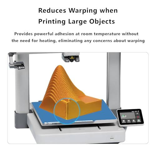 257X257mm Cool Build Plate for Bambu Lab P1S/P1P/X1C/X1E/A1, Low Temperature Double Sided Textured PEI Upgrade Build Plate Platform for A1/P1/X1 3D Printers, No Heating & Strong Adhesion 257X257mm for X1/P1/A1