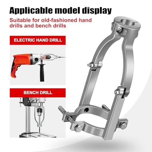Square Hole Drill Bit Adapter and Square Hole Drill Bit Set for Wood Mortising Attachment Drill Press Hollow Chisel Mortise Drill Tool for Mortise Machine