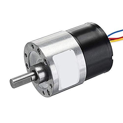 DollaTek DC 24V 37mm Diameter Gearbox Low noise Long life High Torque Brushless DC Gear Motor